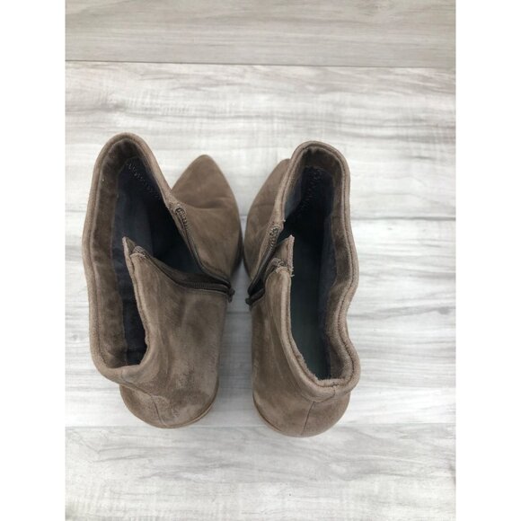 1 State Ankle Boots Women's 8.5 Paven Brown Suede Side Zip Booties - Picture 9 of 11